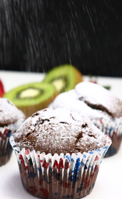 Easy vegan chocolate muffins